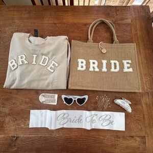 Bride Sweatshirt and Tote Set